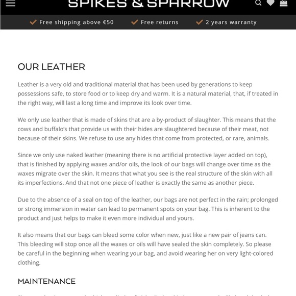 Vintage Spikes and Sparrow Leather Crossbody Bag Designed in Netherlands - Picture 10 of 10